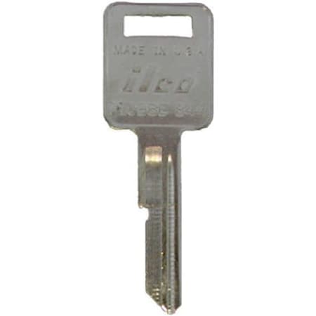 Dormakaba Kaba B44-P1098E 0.8 x 0.1 in. Ilco Key Blank E-Keyway For General Motors Ignitions; Pack Of 10 179341